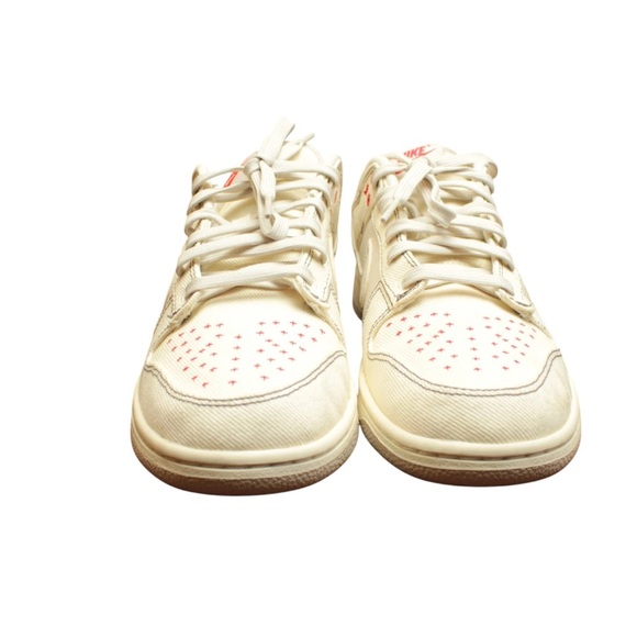 NIKE Men Size US10.5 Dunk Low Se Denim Orewood Sneakers Ivory Dv0834 Retro - Picture 3 of 14